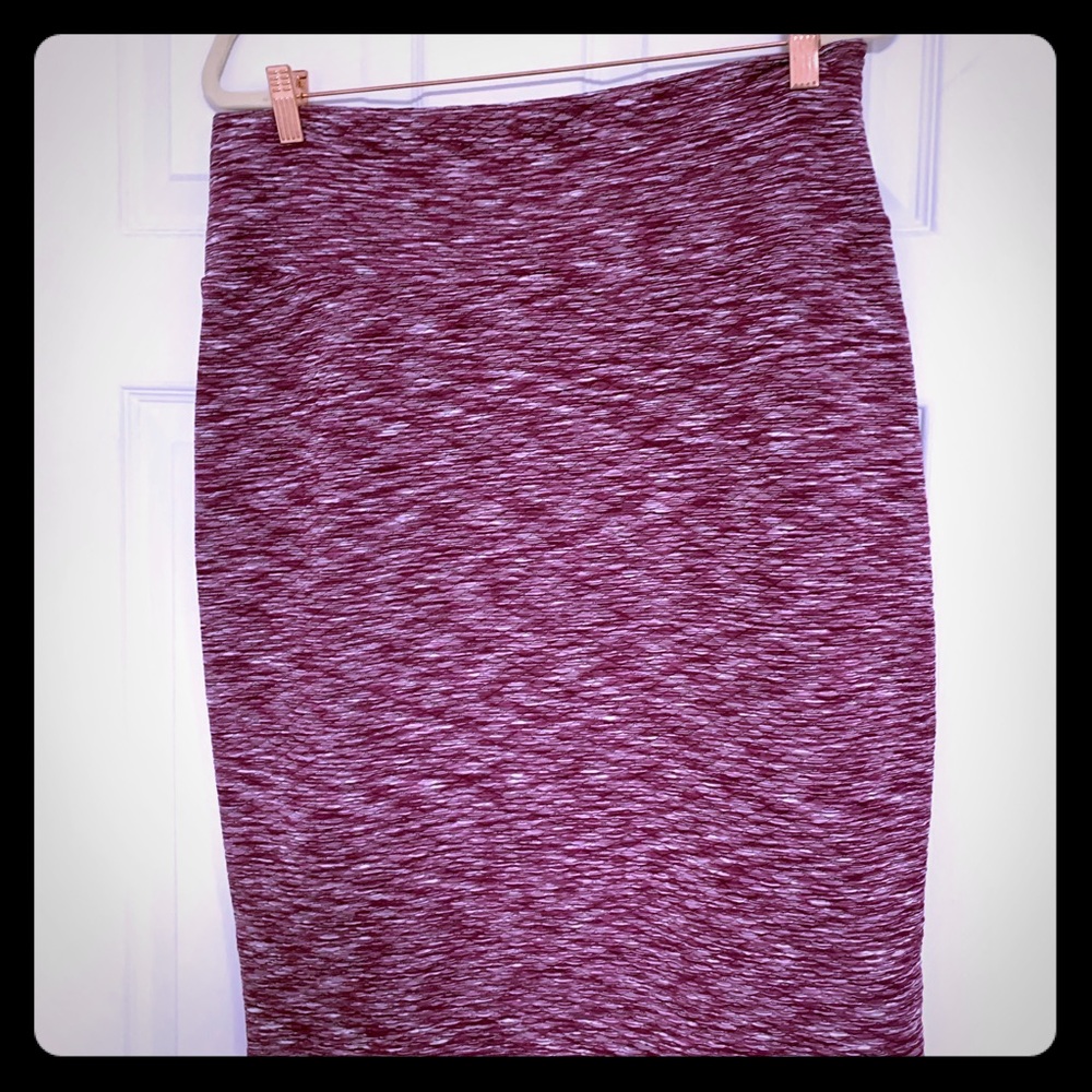 LulaRoe burgundy pencil skirt